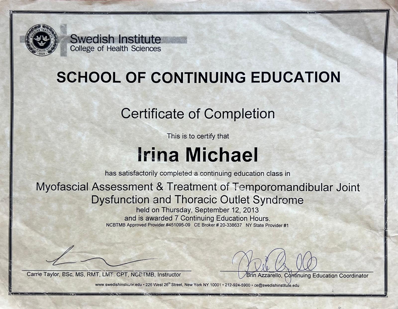 Myofascial Release - TMJ & Thoracic